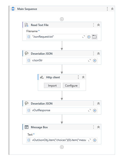 UiPath workflow for using chatgpt in rpa