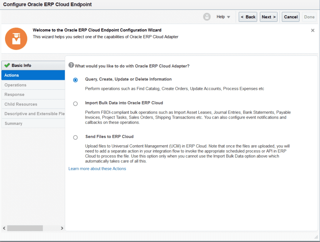 Create a new integration to Call ESS Job in Oracle OIC