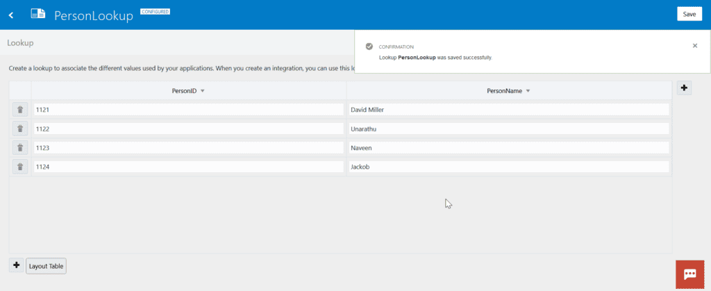 Define Lookups in Oracle OIC