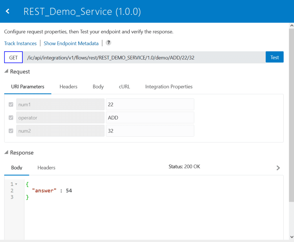 Testing our OIC integration