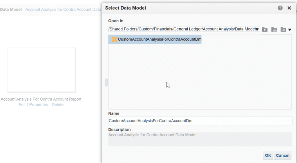 attaching a new custom data model to custom report layout in order to customize BIP report in Oracle Fusion ERP click customize