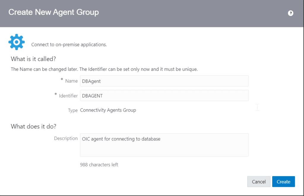 Creating a Oracle OIC Agent