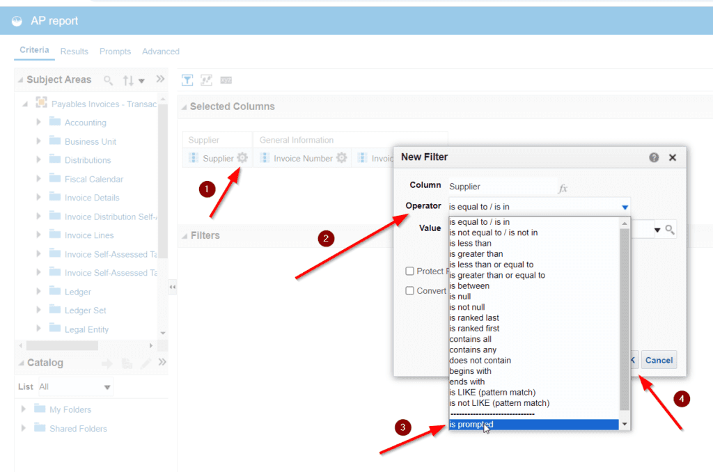 OTBI Dashboard in Oracle Fusion ERP - Kaamilant