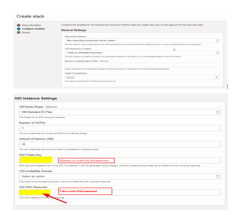 Configure Oracle Data Integrator instance